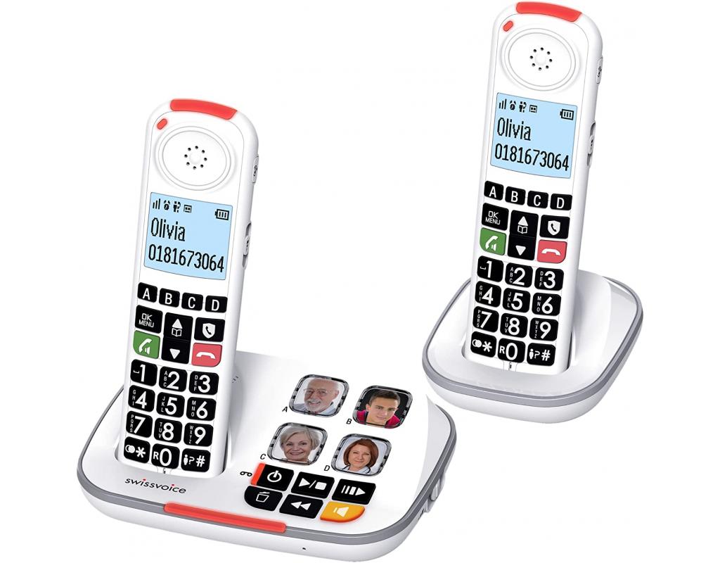 Swissvoice XTRA 2355 DUO Cordless Amplified Telephone with Answering